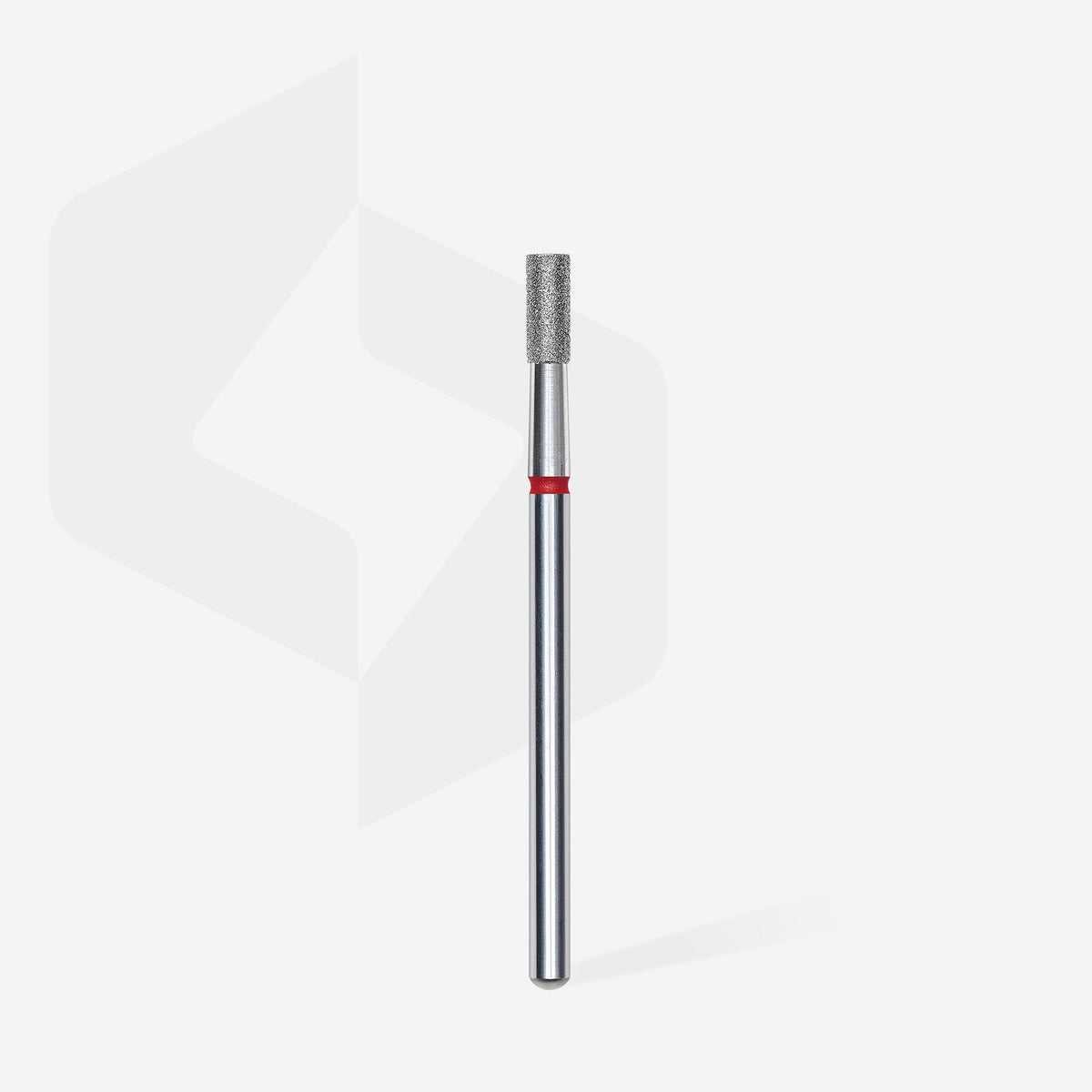 STALEKS EXPERT Diamond nail drill bit cylinder red, head diameter 2,5 mm, working part 6 mm