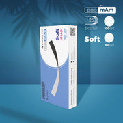 STALEKS EXPERT 20  papmAm mix Double-sided nail files for straight base on soft foam layer, 100/180 grit (25 pcs)