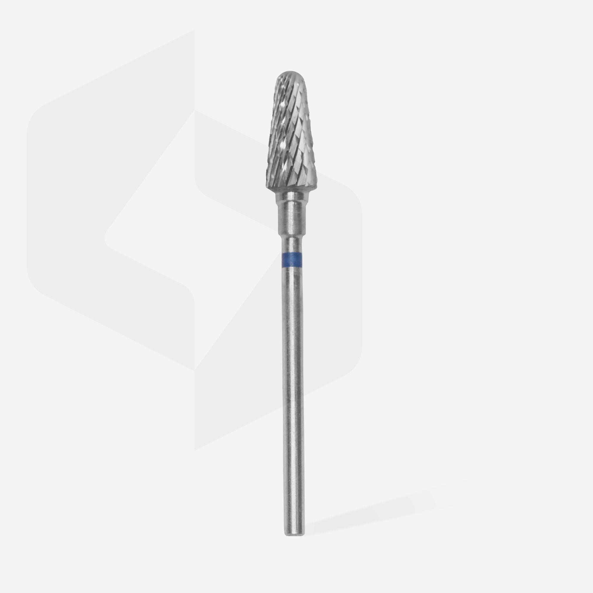 STALEKS EXPERT Carbide nail drill bit frustum blue, head diameter 6 mm, working part 14 mm
