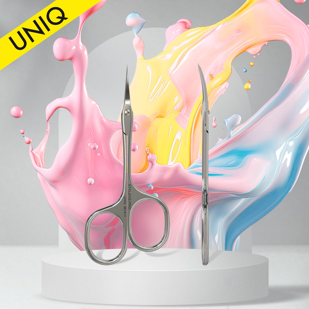 Kéo cắt da chuyên dụng thiết kế bất đối xứng UNIQ 20 LOẠI 4.