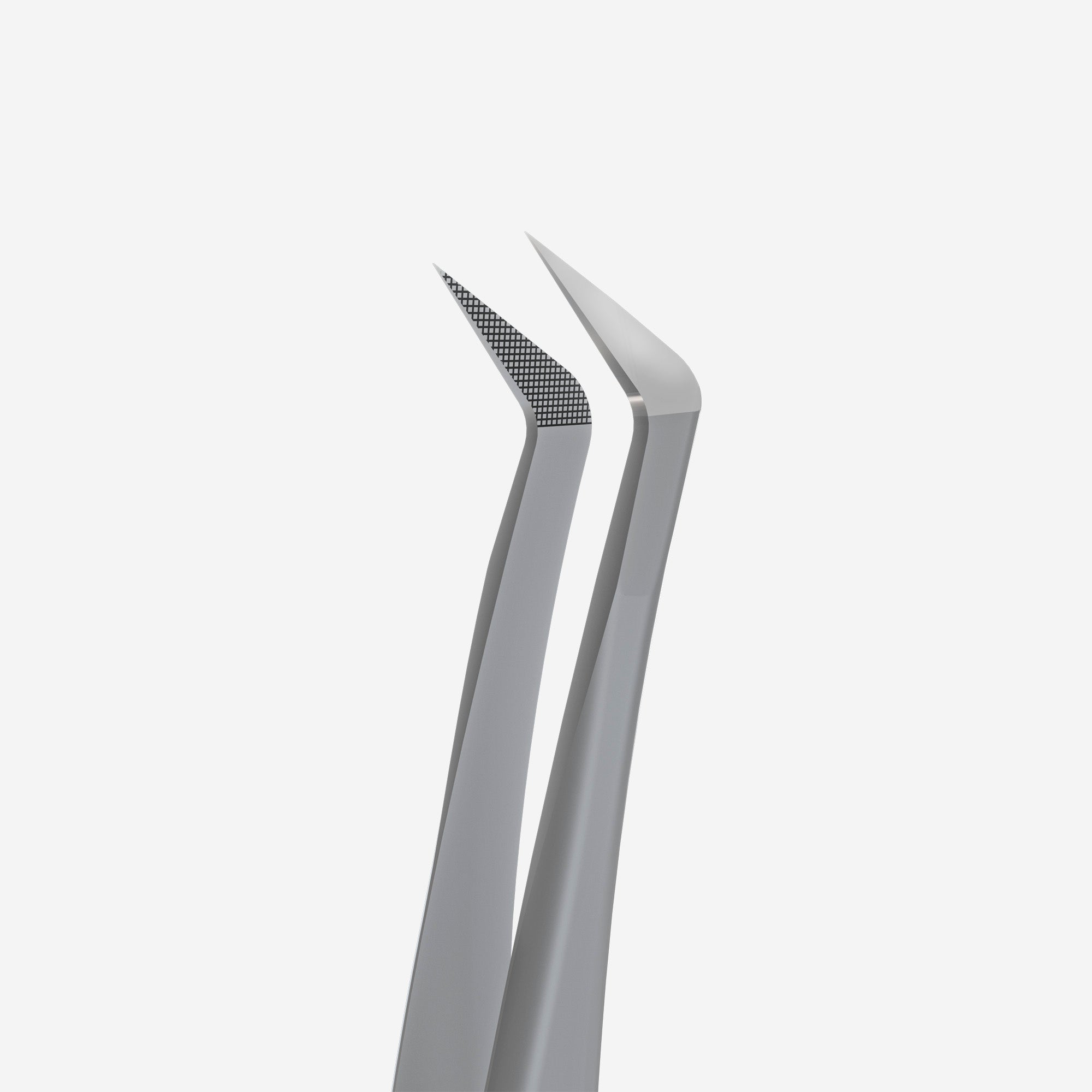 STALEKS EXPERT 44 TYPE 12 Professional lash tweezers with fiber tips, L-shaped, 65'