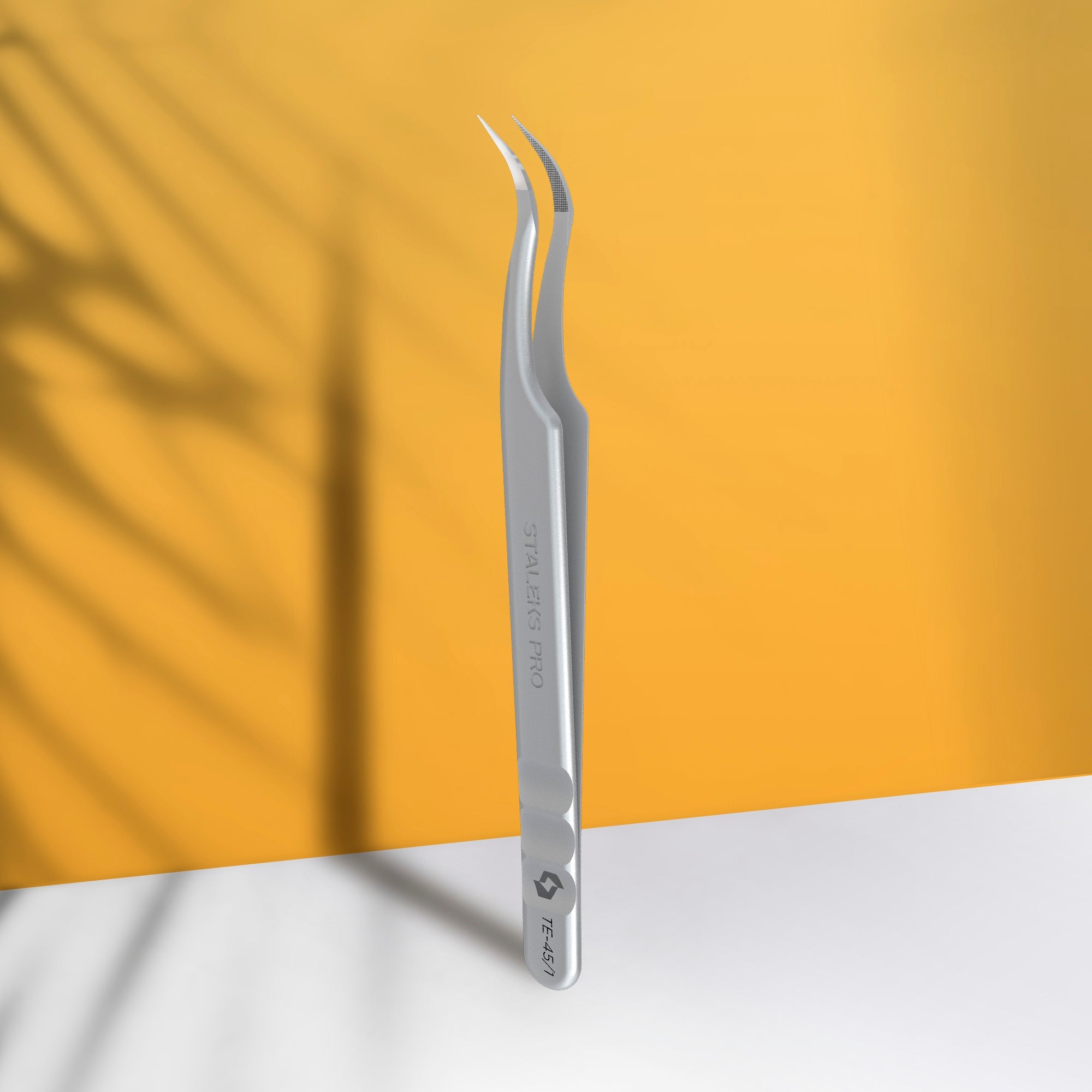 STALEKS EXPERT 45 TYPE 1 Professional lash tweezers with fiber tips, curved