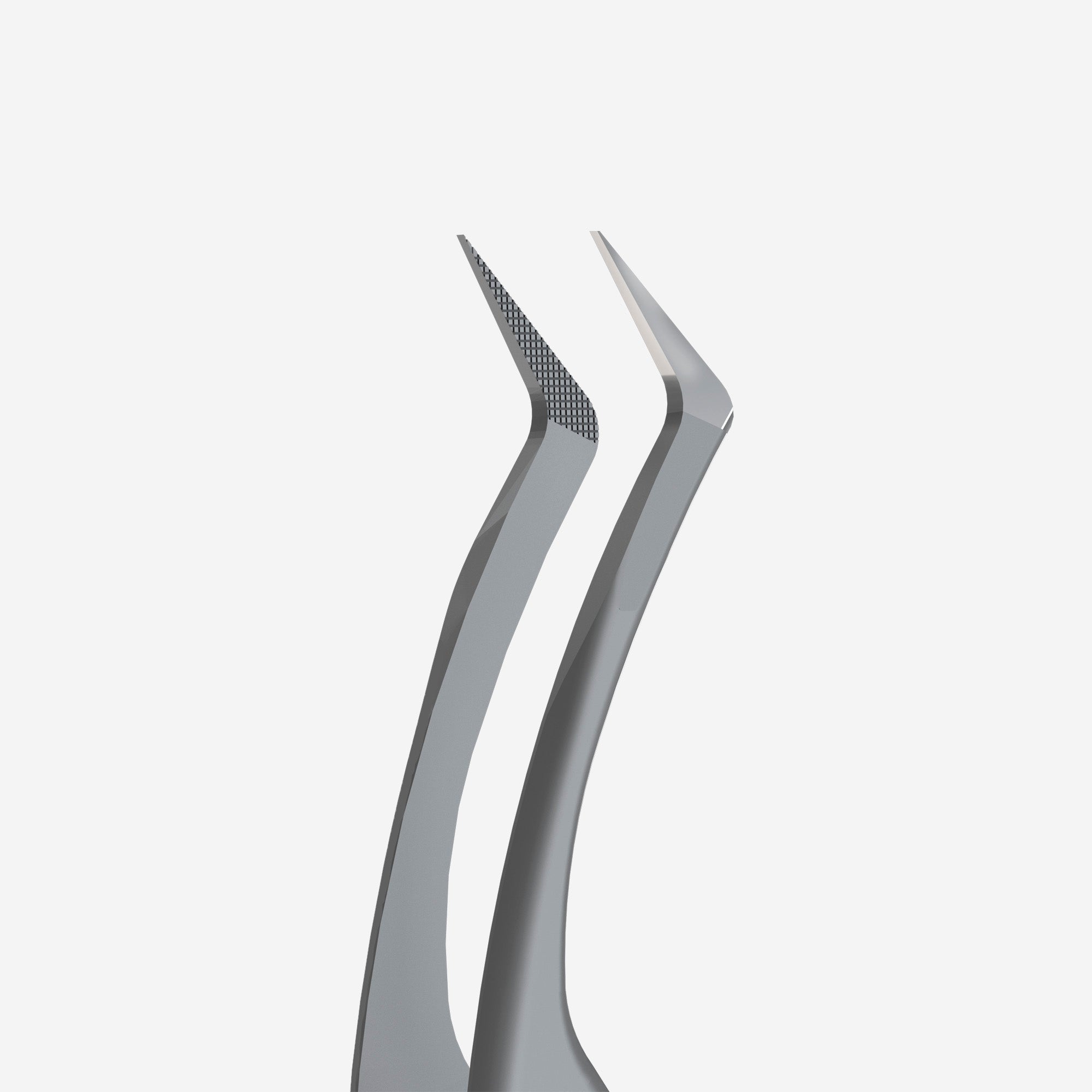 STALEKS EXPERT 45 TYPE 2 Professional lash tweezers with fiber tips, L-shaped, 40'