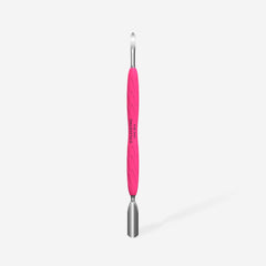 Manicure pusher Gummy with silicone handle UNIQ 10 TYPE 6 (rounded wide pusher and nail cleaner)