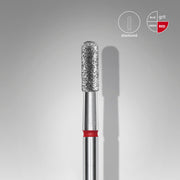 Mũi mài móng kim cương hình trụ tròn EXPERT vạch đỏ, đường kính đầu 2,3 mm, chiều dài đầu mài 6,5 mm 