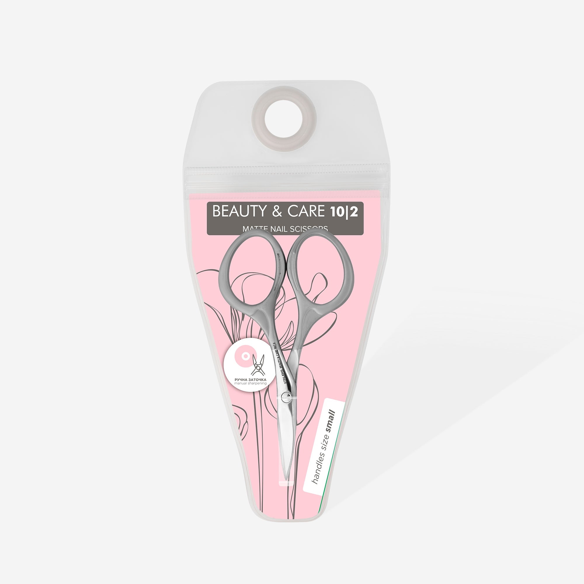 Matte nail scissors BEAUTY & CARE 10 TYPE 2