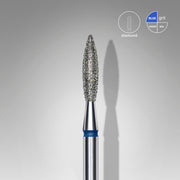 STALEKS EXPERT Fresa diamantada «Llama» azul, diámetro 2,3 mm, parte de trabajo 10 mm