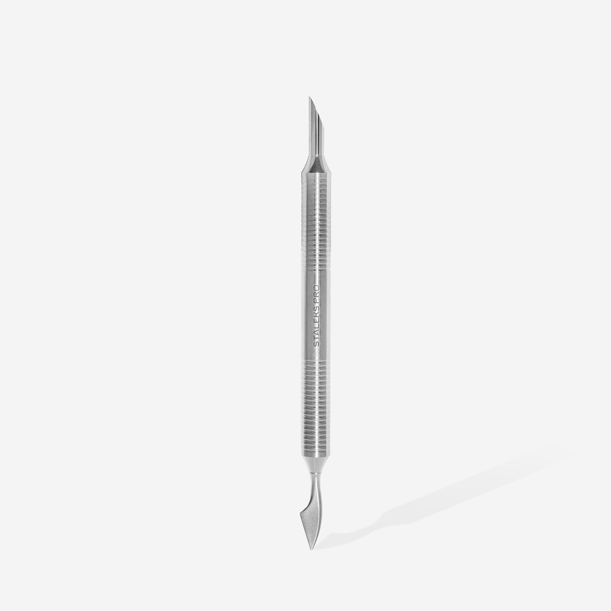 Hollow manicure pusher EXPERT 100 TYPE 1 (beveled pusher and cleaner)