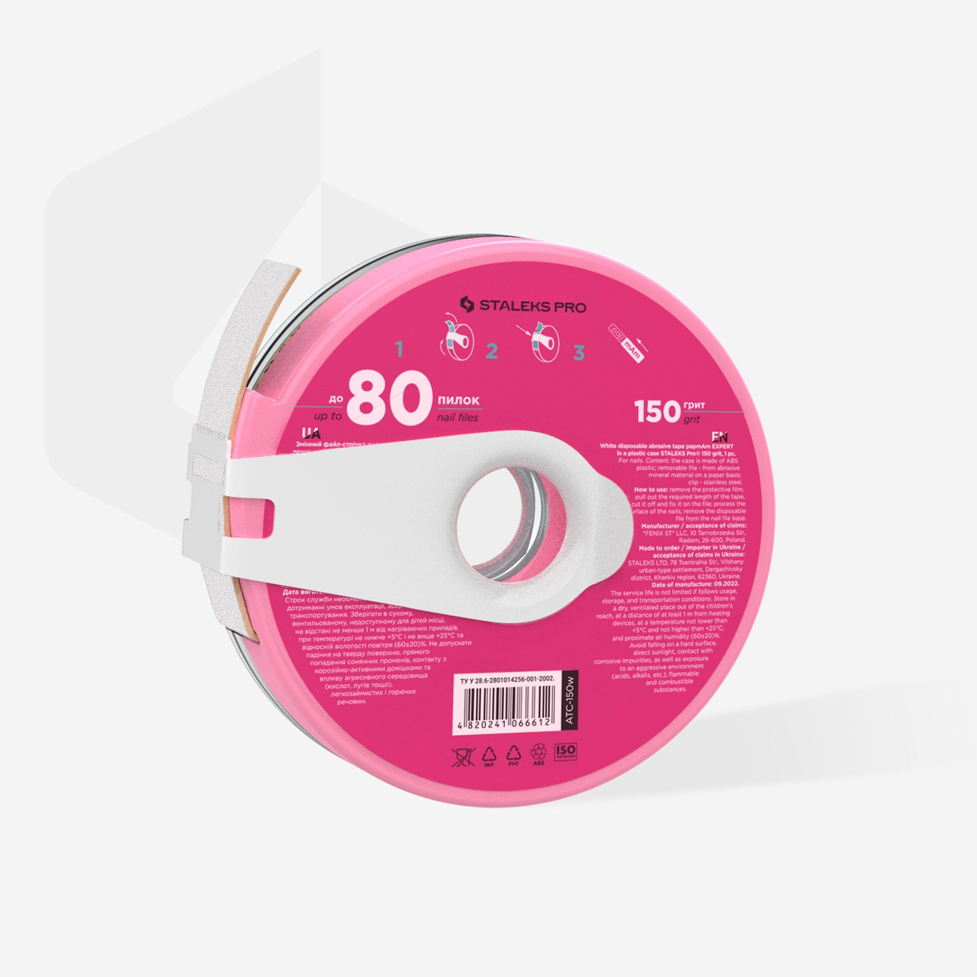 STALEKS EXPERT Donut papmAm Nail files for straight base, 150 grit