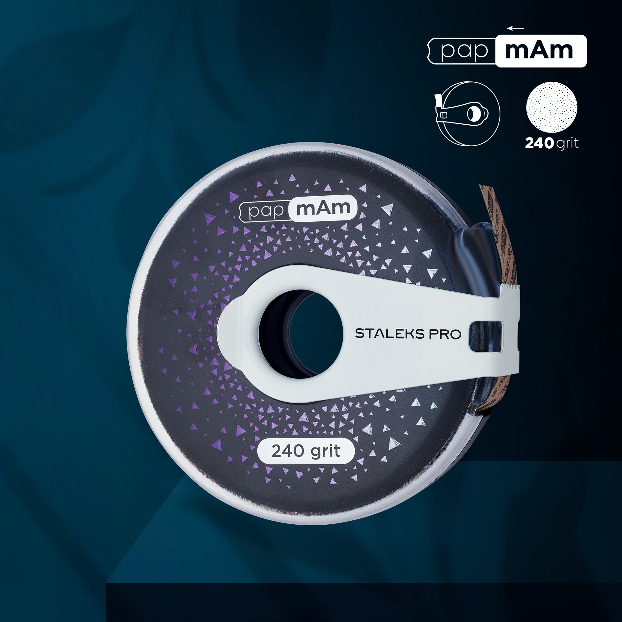 Disposable abrasive tape papmAm EXCLUSIVE  in a plastic case