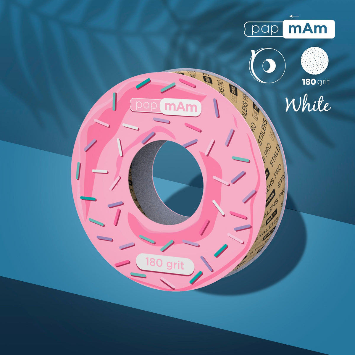 STALEKS EXPERT Donut papmAm Bloque de recambio de limas para lima recta, grano 180