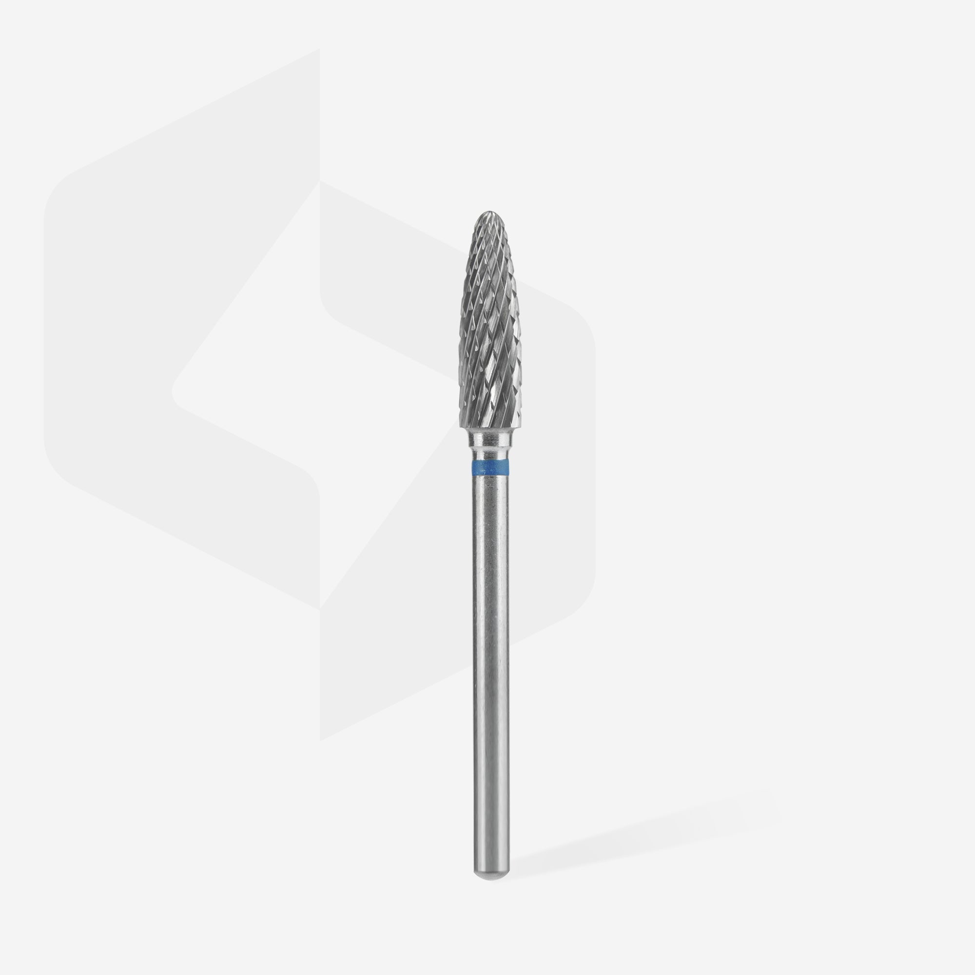 STALEKS EXPERT Carbide nail drill bit corn blue, head diameter 4 mm, working part 14 mm