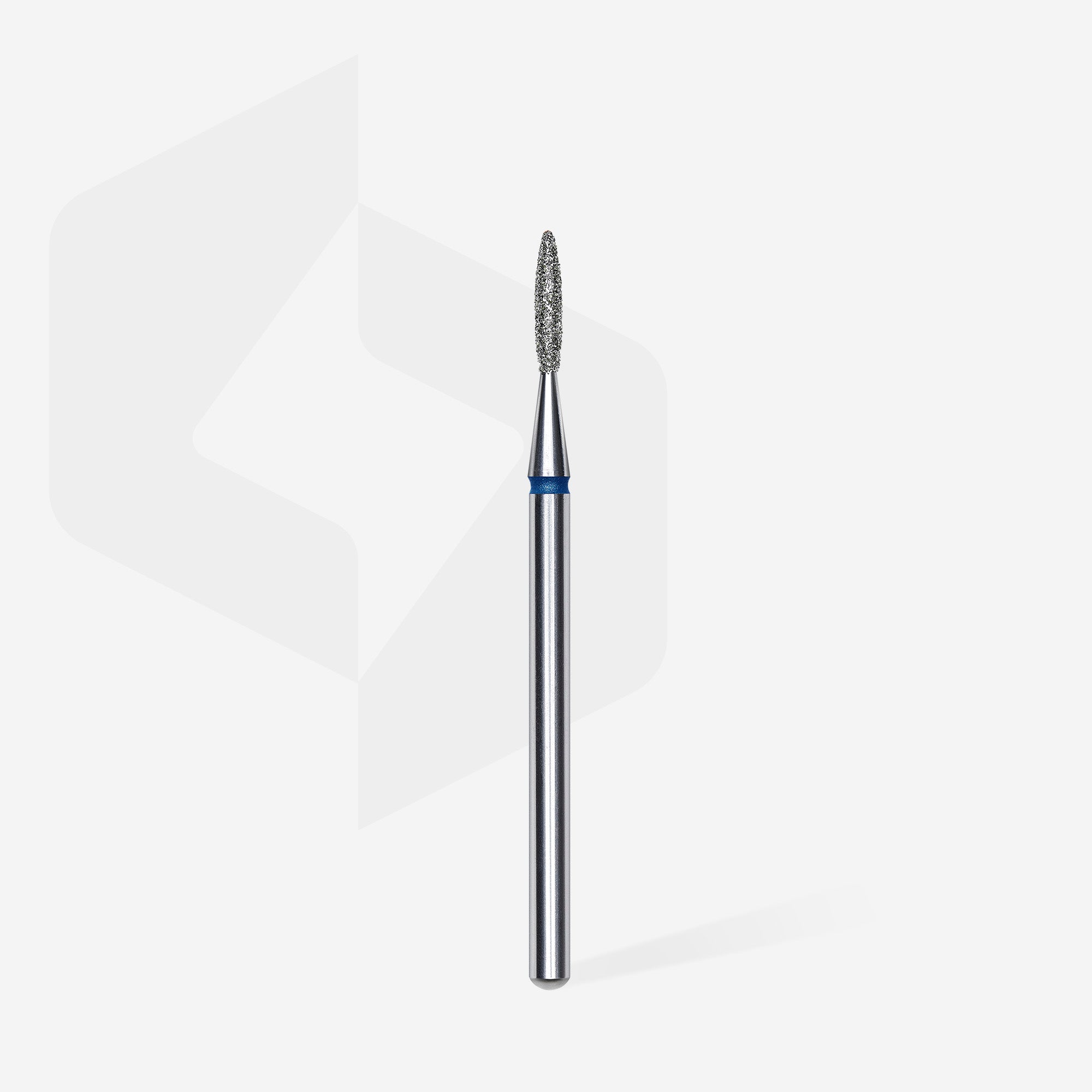 Mũi mài móng kim cương hình ngọn lửa EXPERT vạch xanh dương, đường kính đầu 1,6 mm, chiều dài đầu mài 8 mm