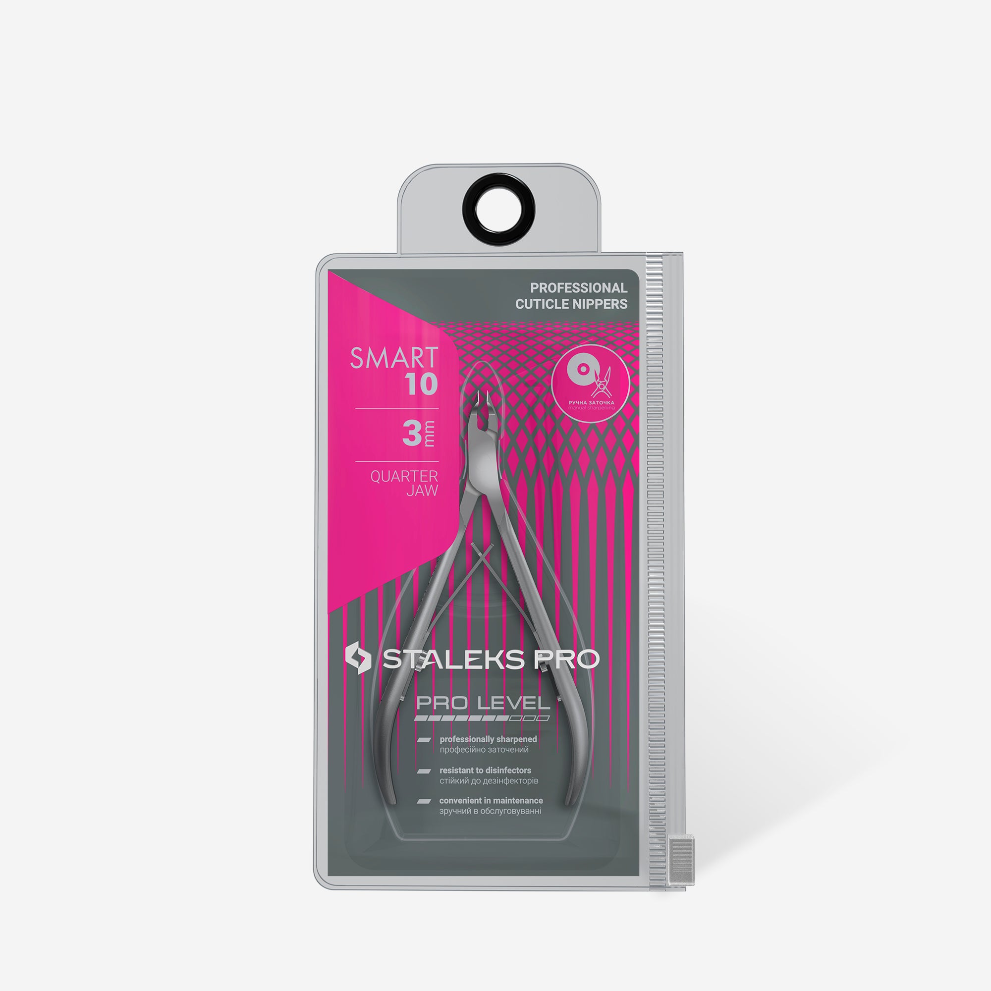 STALEKS SMART 10 Alicates profesionales para la piel, 3 mm