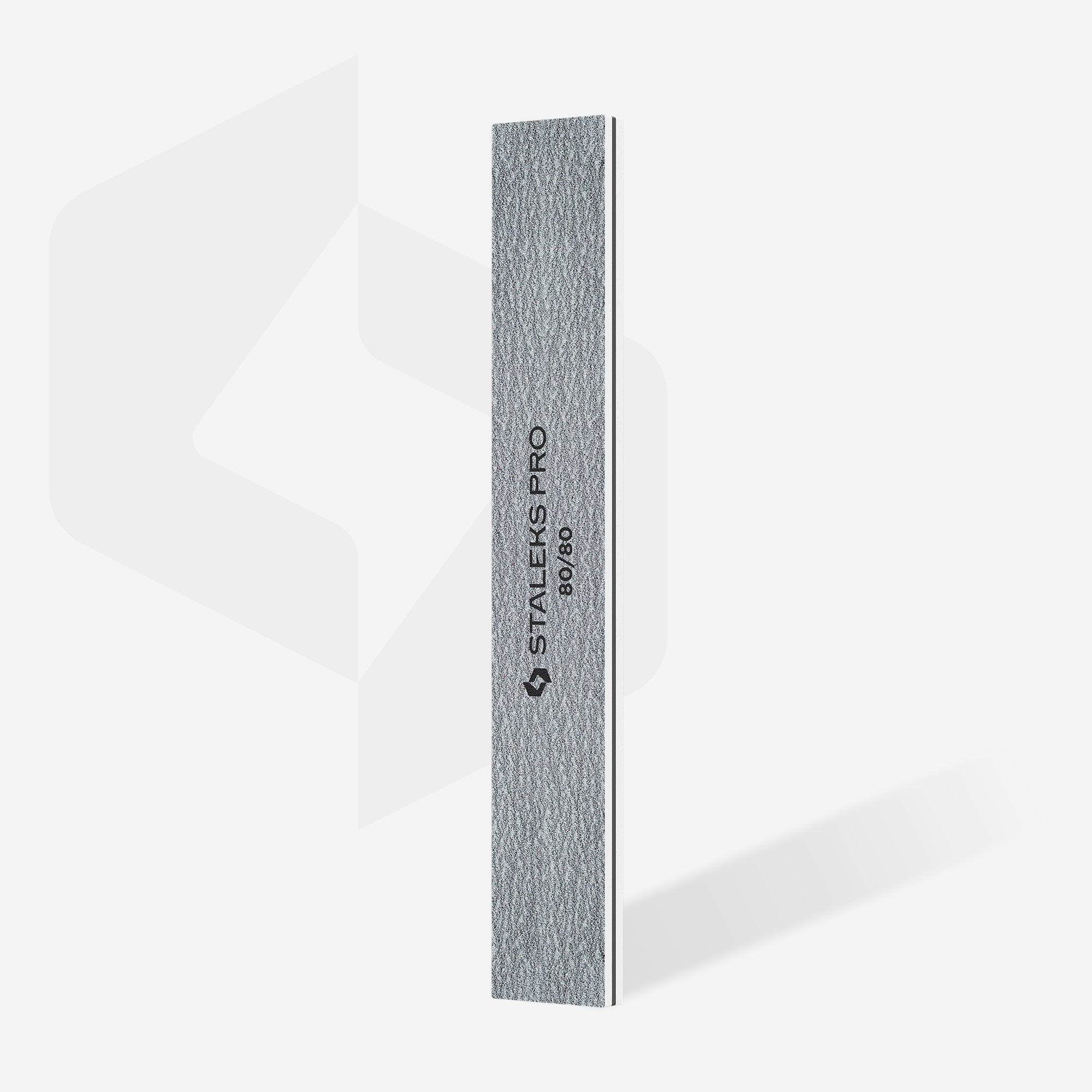 STALEKS Straight wide mineral nail file 80/80 grit (25 pcs)