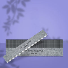 STALEKS Straight wide mineral nail file 100/100 grit (25 pcs)