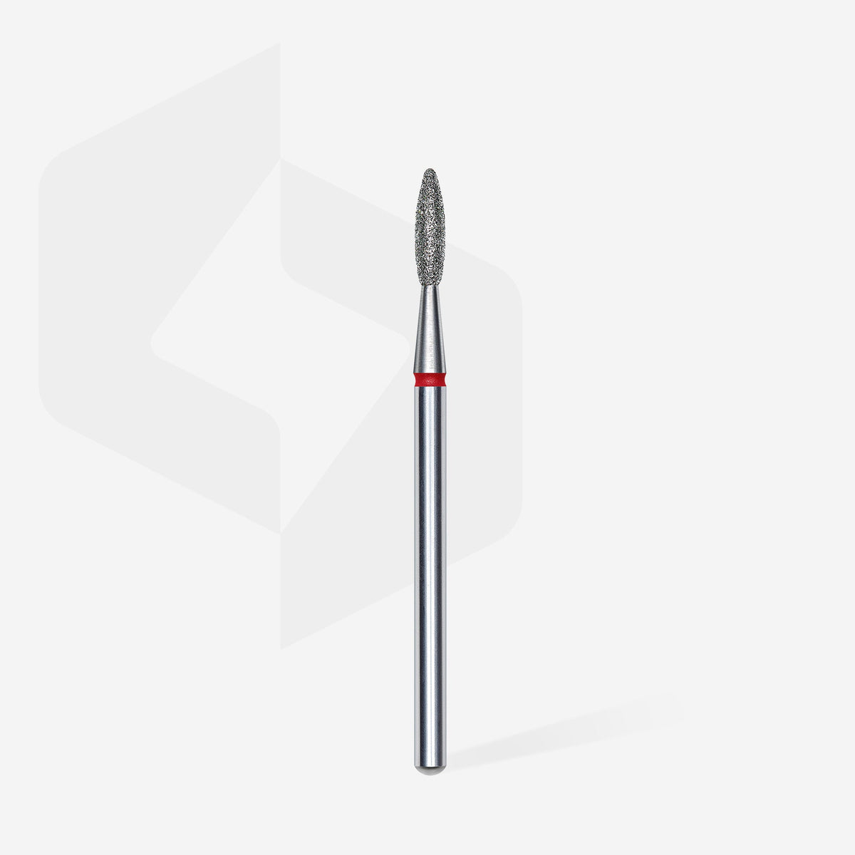 STALEKS EXPERT Fresa diamantada «Llama» roja, diámetro 2,1 mm, parte de trabajo 8 mm