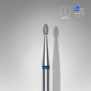 STALEKS EXPERT Fresa de diamante «Gema redondeada» azul, diámetro 1,6 mm, parte de trabajo 3,4 mm
