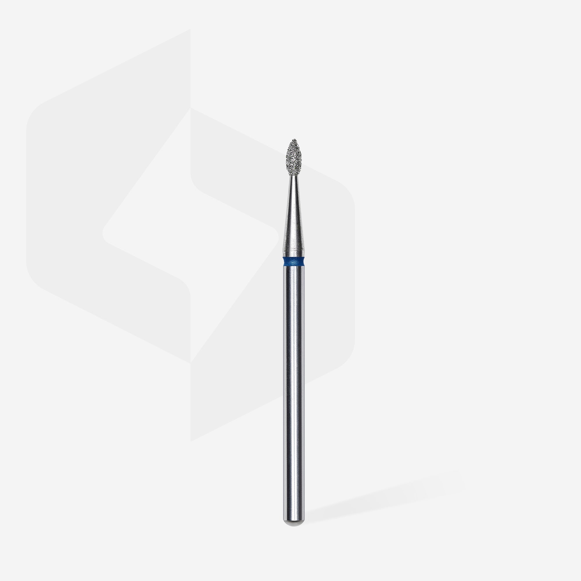 Mũi mài móng kim cương hình giọt nước EXPERT vạch xanh dương, đường kính đầu 1,6 mm, chiều dài đầu mài 4 mm