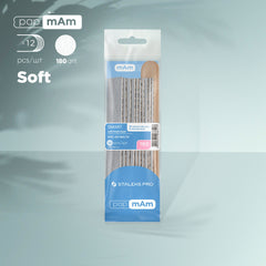 Disposable files papmAm on soft foam layer 180 grit (10 pcs) and a wooden base (2 pcs) SMART 20