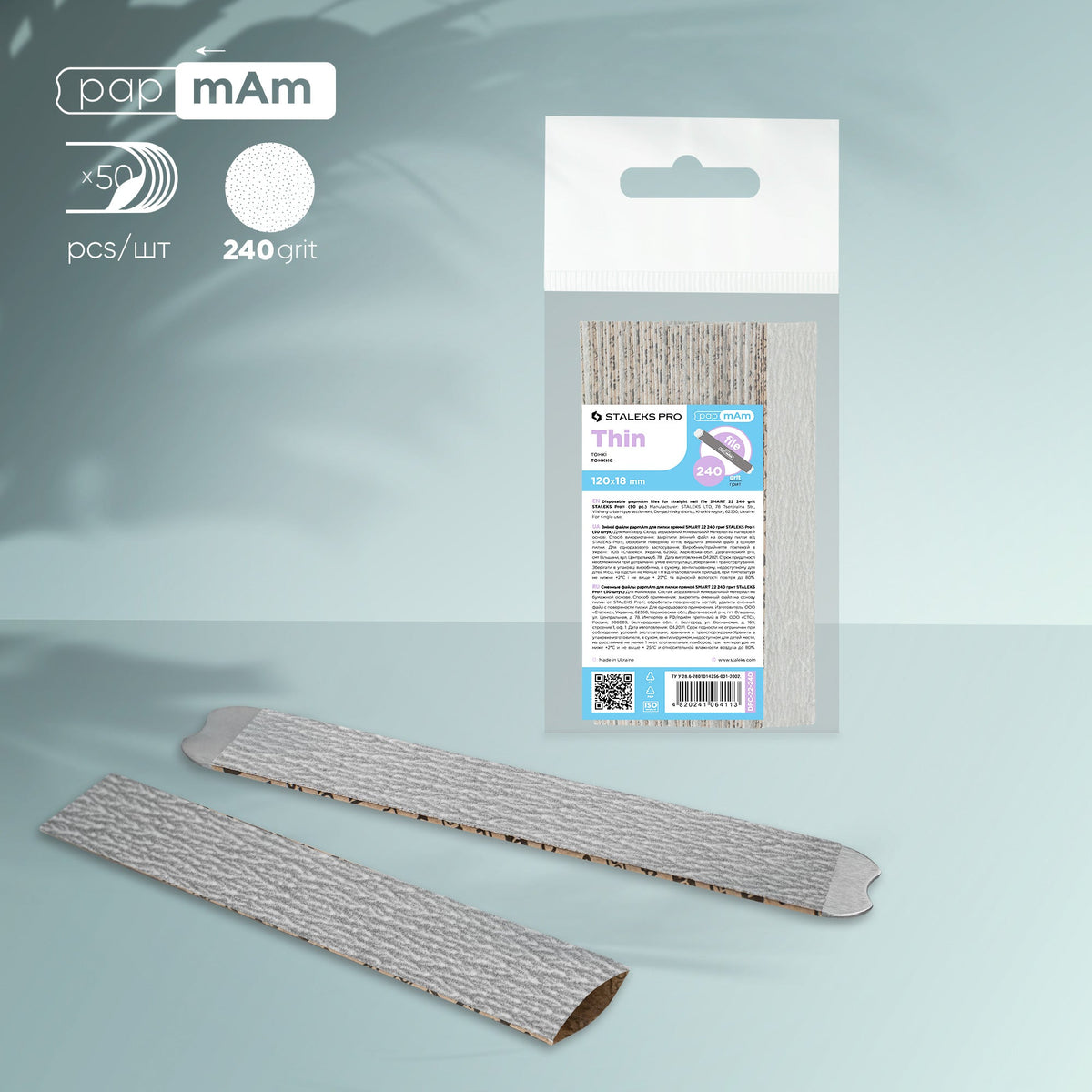 STALEKS SMART 22 papmAm Limas para lijado directo, grano 240 (50 uds.)