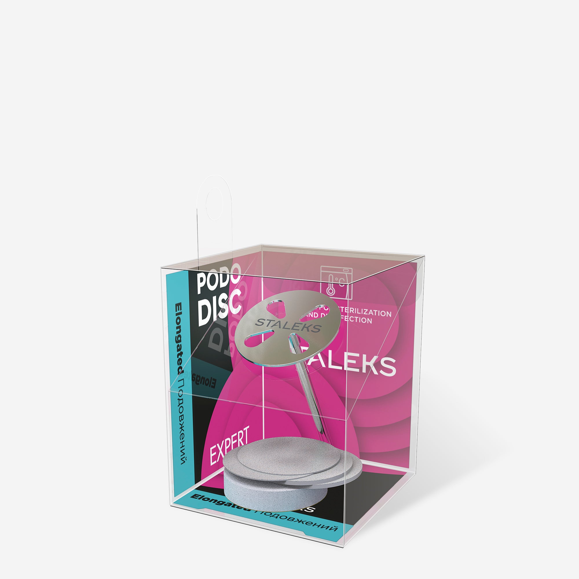 STALEKS EXPERT PODODISC M Disco de pedicura alargado con limas reemplazables, 180 grit 20 mm (5 uds.)