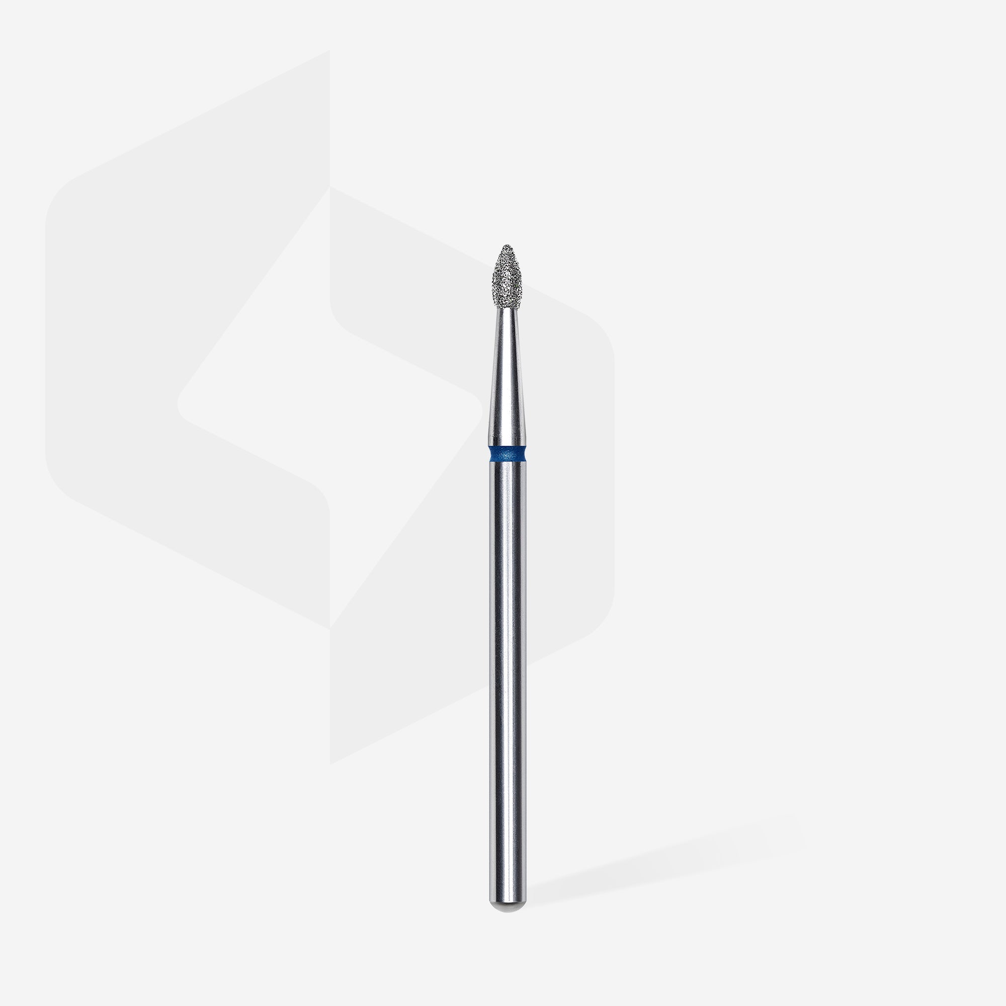 STALEKS EXPERT Diamond nail drill bit pointed bud blue, head diameter 1,8 mm, working part 4 mm