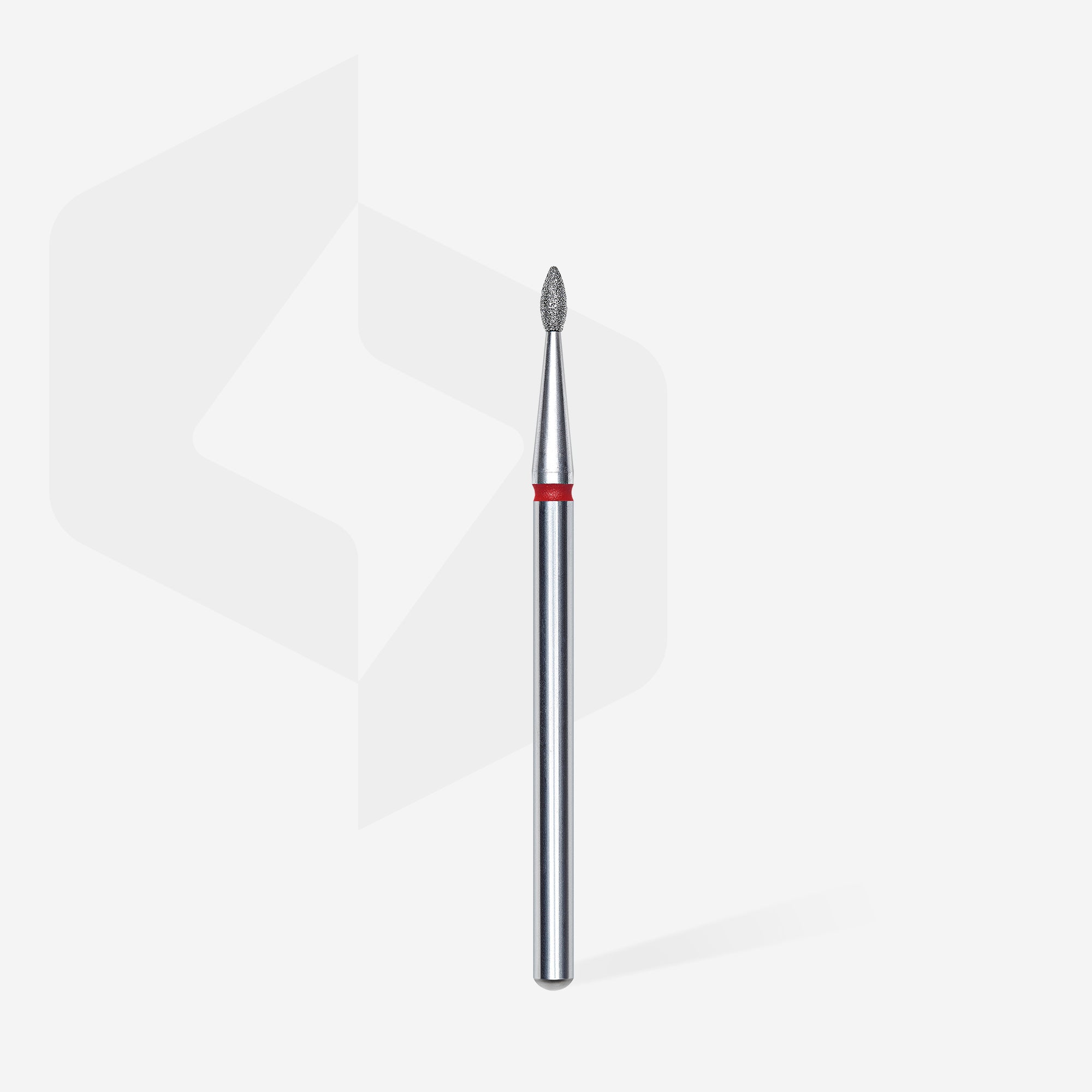 STALEKS EXPERT Diamond nail drill bit drop red, head diameter 1,6 mm, working part 4 mm