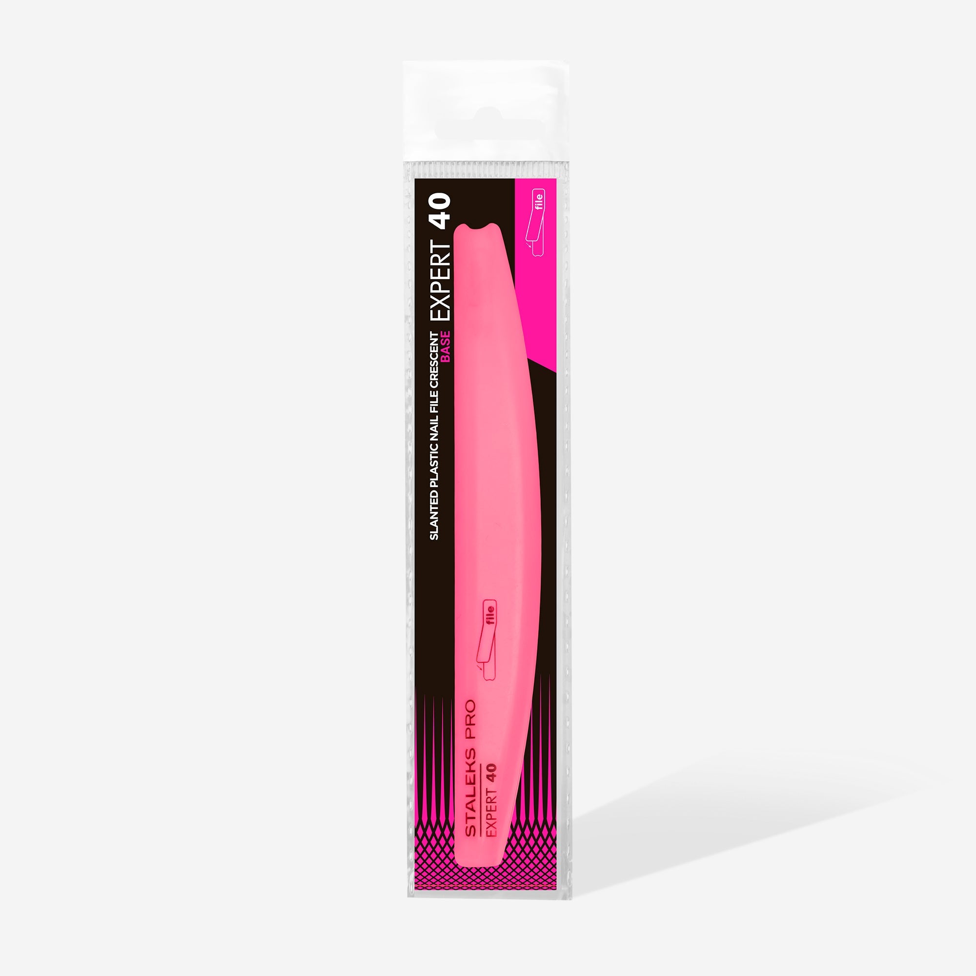 STALEKS EXPERT 40 Crescent beveled plastic base for nail file