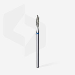 Diamond nail drill bit flame blue EXPERT head diameter 2,3 mm / working part 10 mm