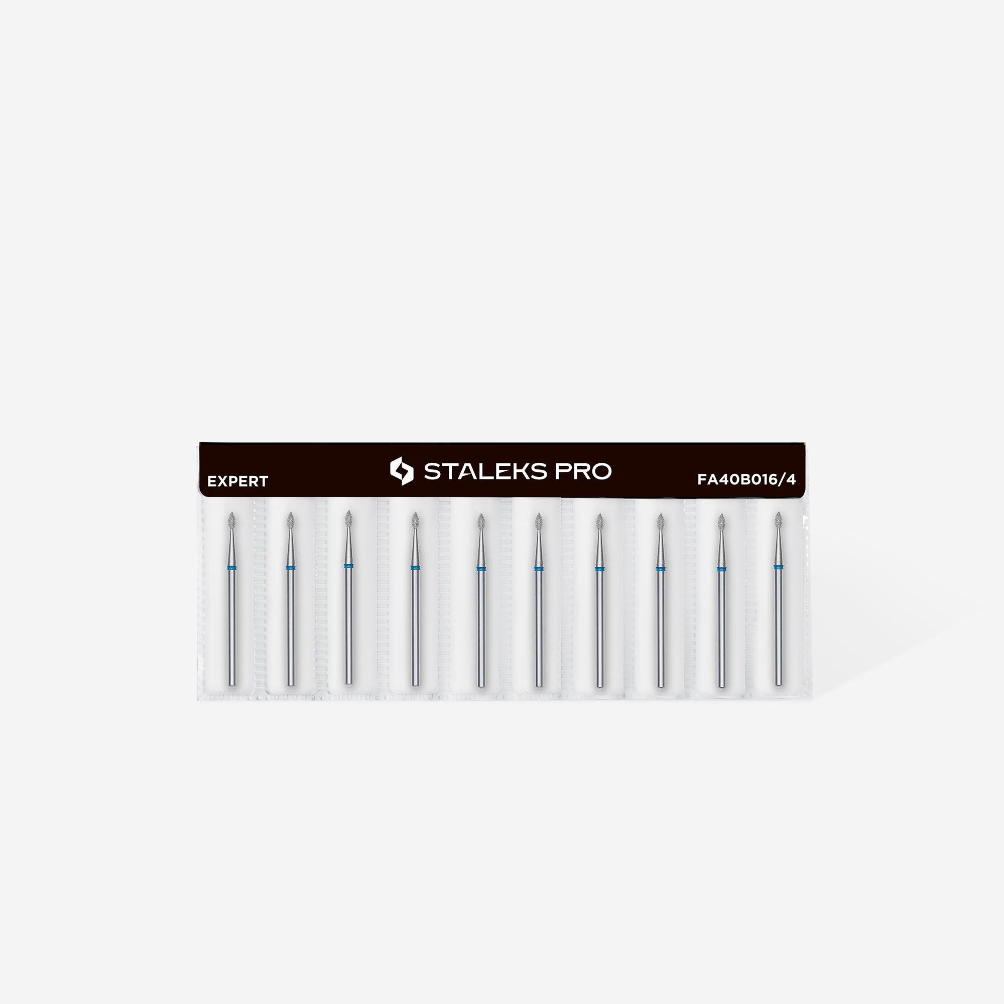 STALEKS EXPERT Fresa diamantada en forma de gota azul, diámetro 1,6 mm, parte de trabajo 4 mm