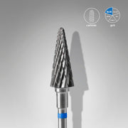 STALEKS EXPERT Fresa de metal duro «cono» azul, diámetro 6 mm, parte de trabajo 14 mm