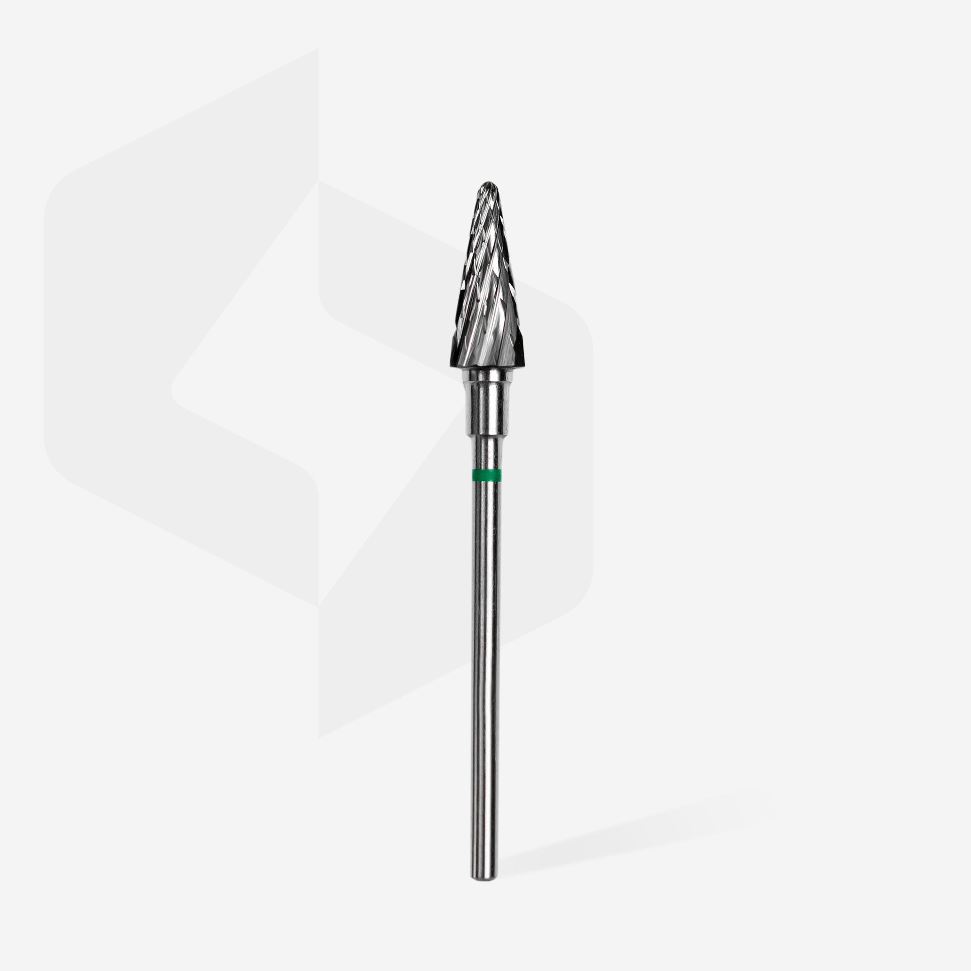 Carbide nail drill bit cone green EXPERT head diameter 6 mm / working part 14 mm