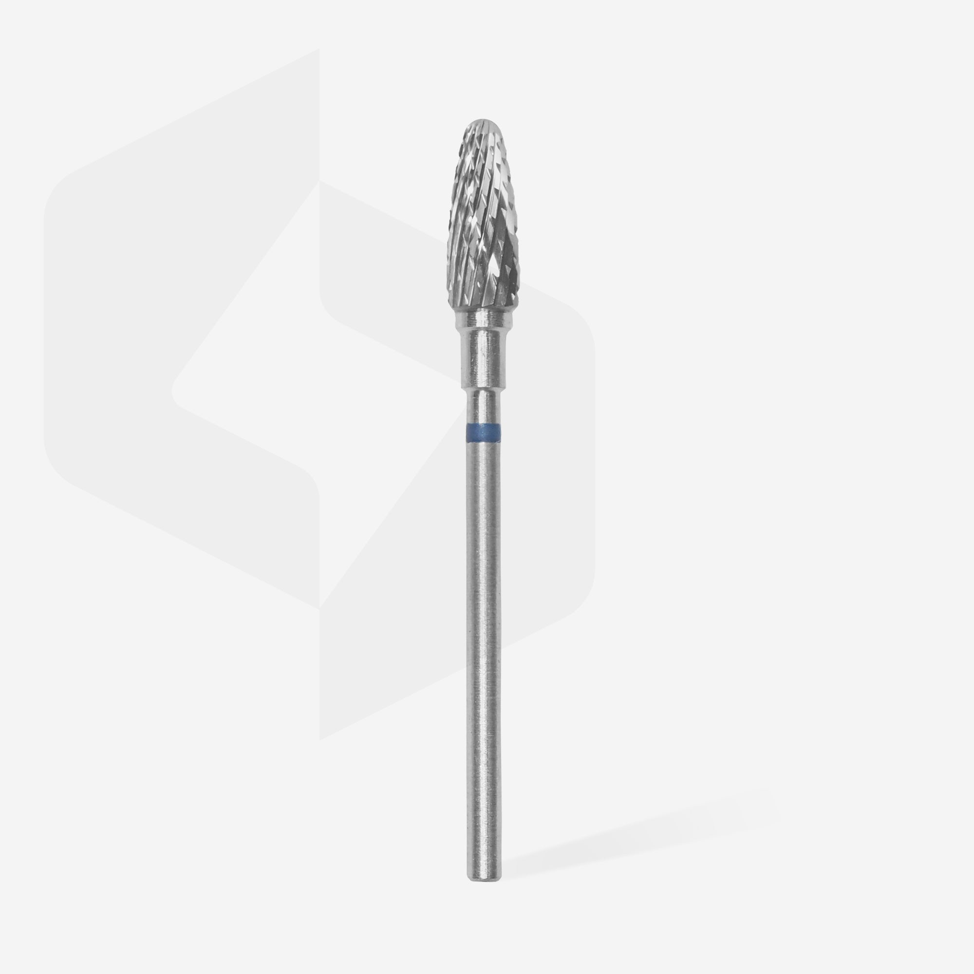 STALEKS EXPERT Carbide nail drill bit corn blue, head diameter 5 mm, working part 13 mm