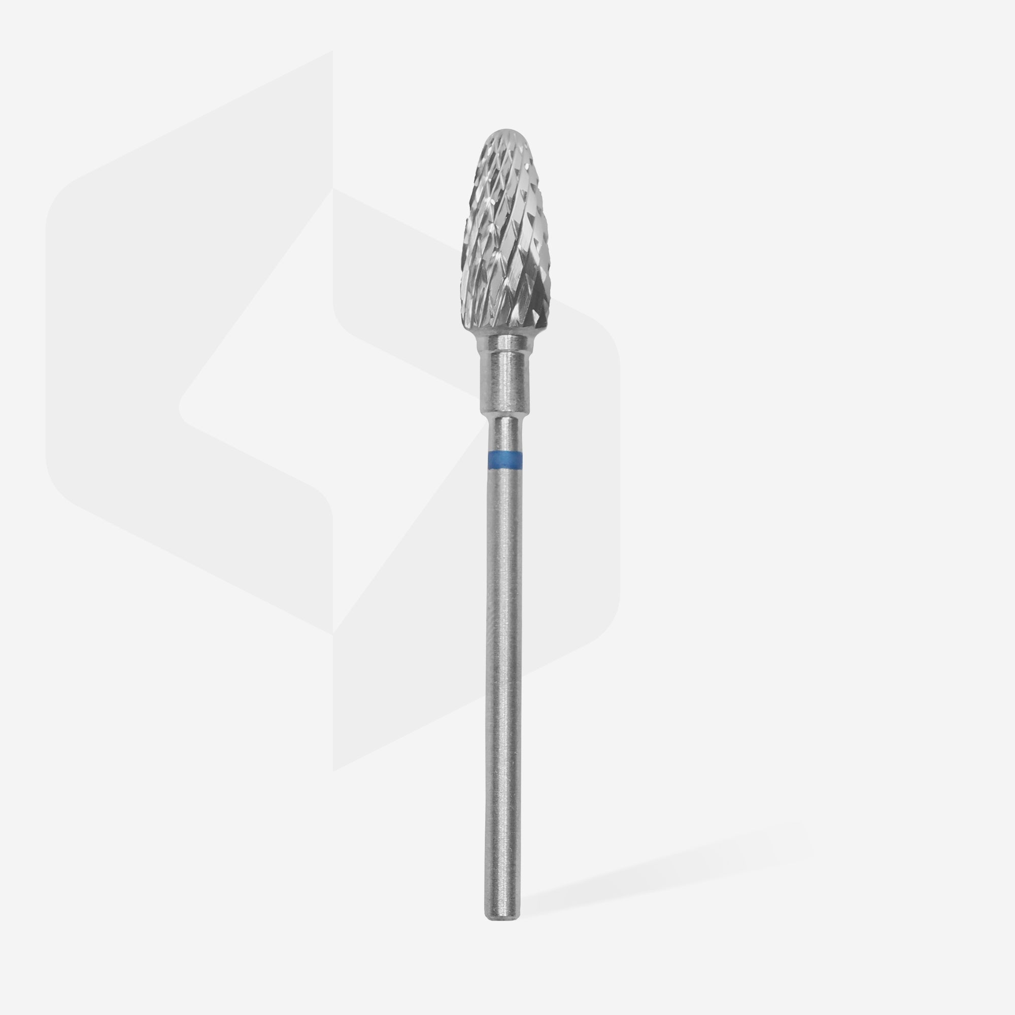 STALEKS EXPERT Carbide nail drill bit corn blue, head diameter 6 mm, working part 14 mm