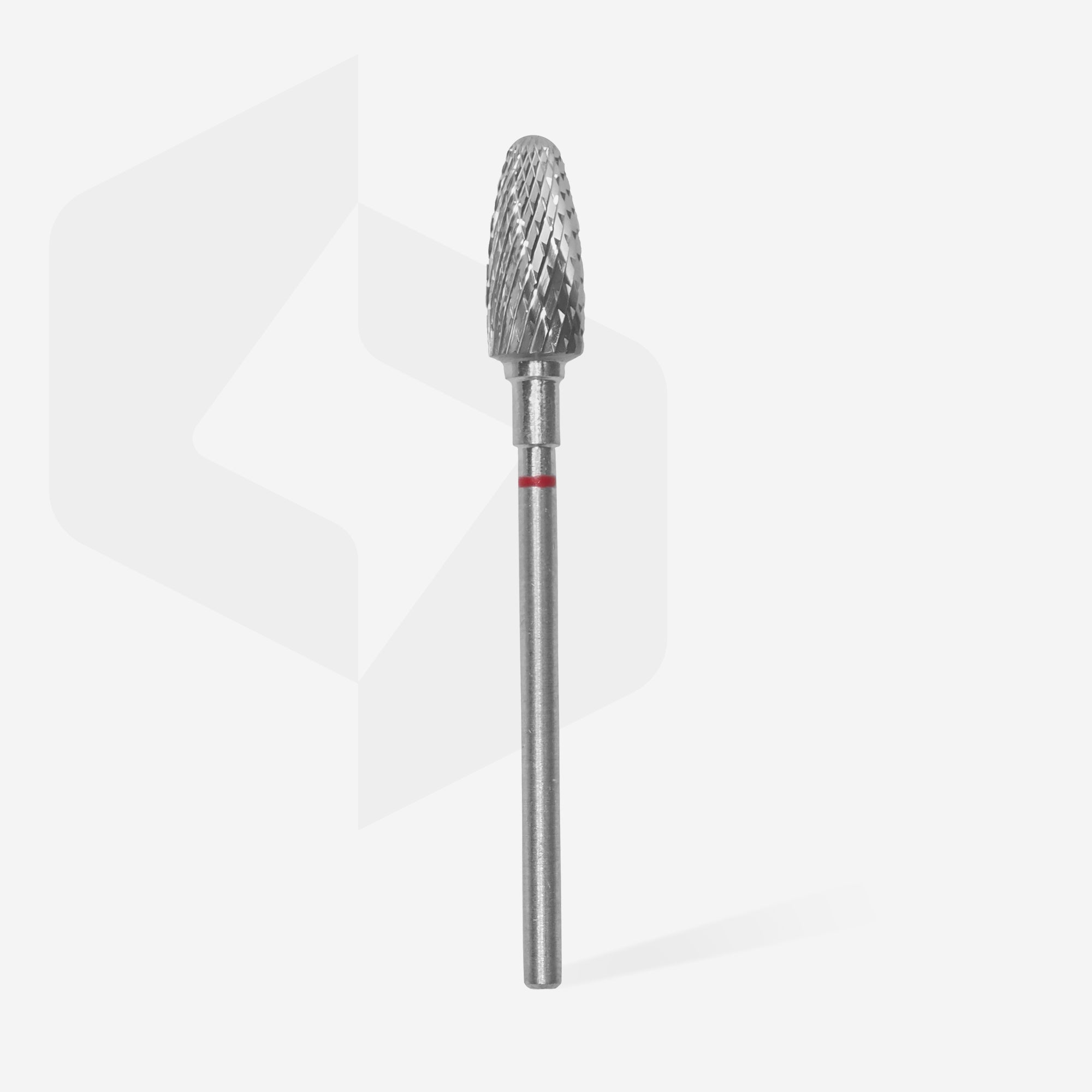 STALEKS EXPERT Fresa de metal duro tipo «maíz» roja, diámetro 6 mm, parte de trabajo 14 mm