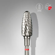 STALEKS EXPERT Fresa de metal duro tipo «maíz» roja, diámetro 6 mm, parte de trabajo 14 mm