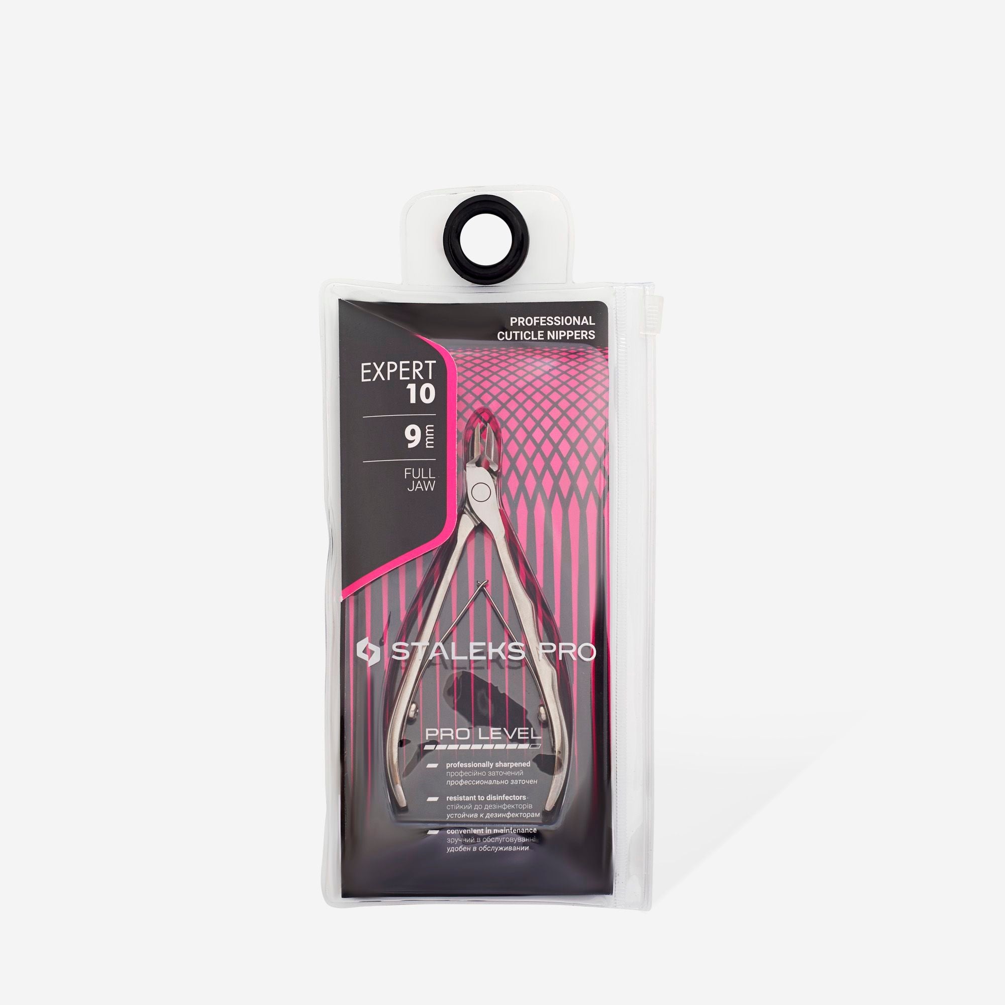 STALEKS EXPERT 10 Alicates profesionales para la piel, 9 mm