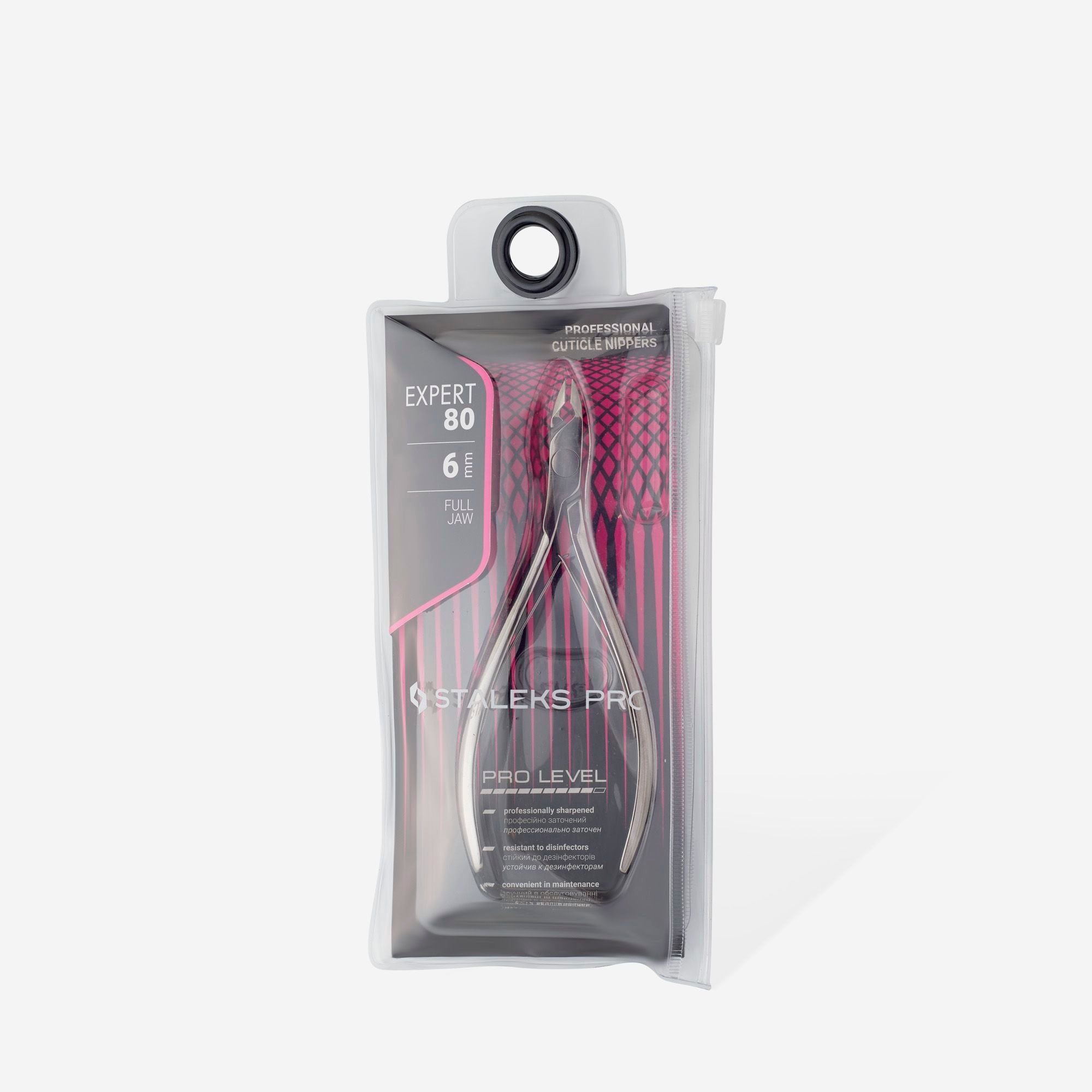 STALEKS EXPERT 80 Alicates profesionales para la piel, 6 mm