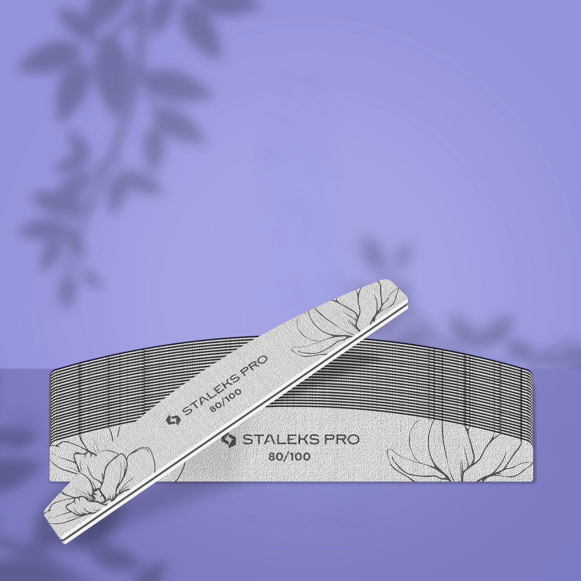 STALEKS EXPERT 40 Crescent mineral nail file, 80/100 grit (25 pc)