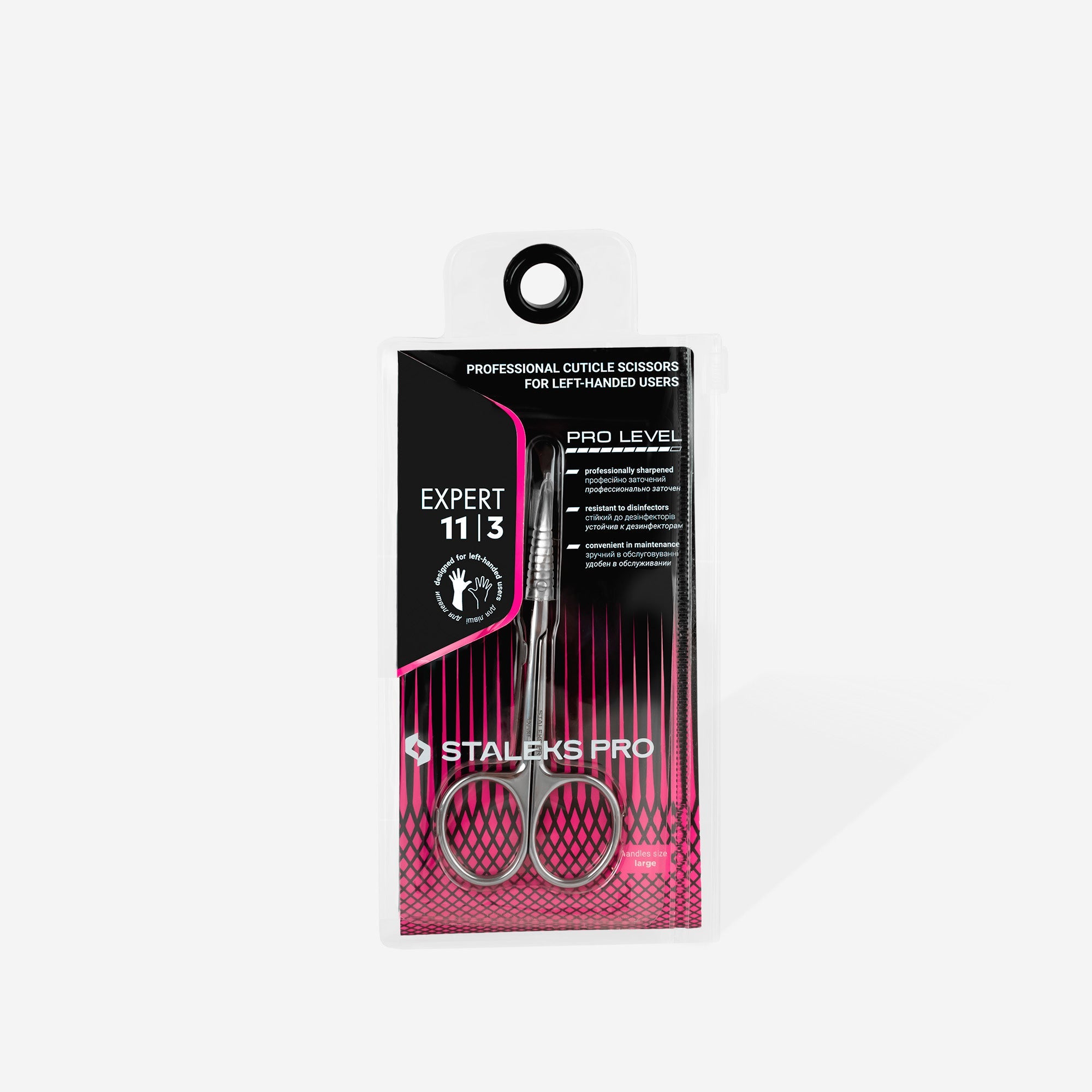 Professional cuticle scissors for left-handed users EXPERT 11 TYPE 3