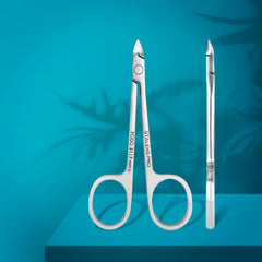 Podology scissors style nippers for cuticle and callus PODO 21