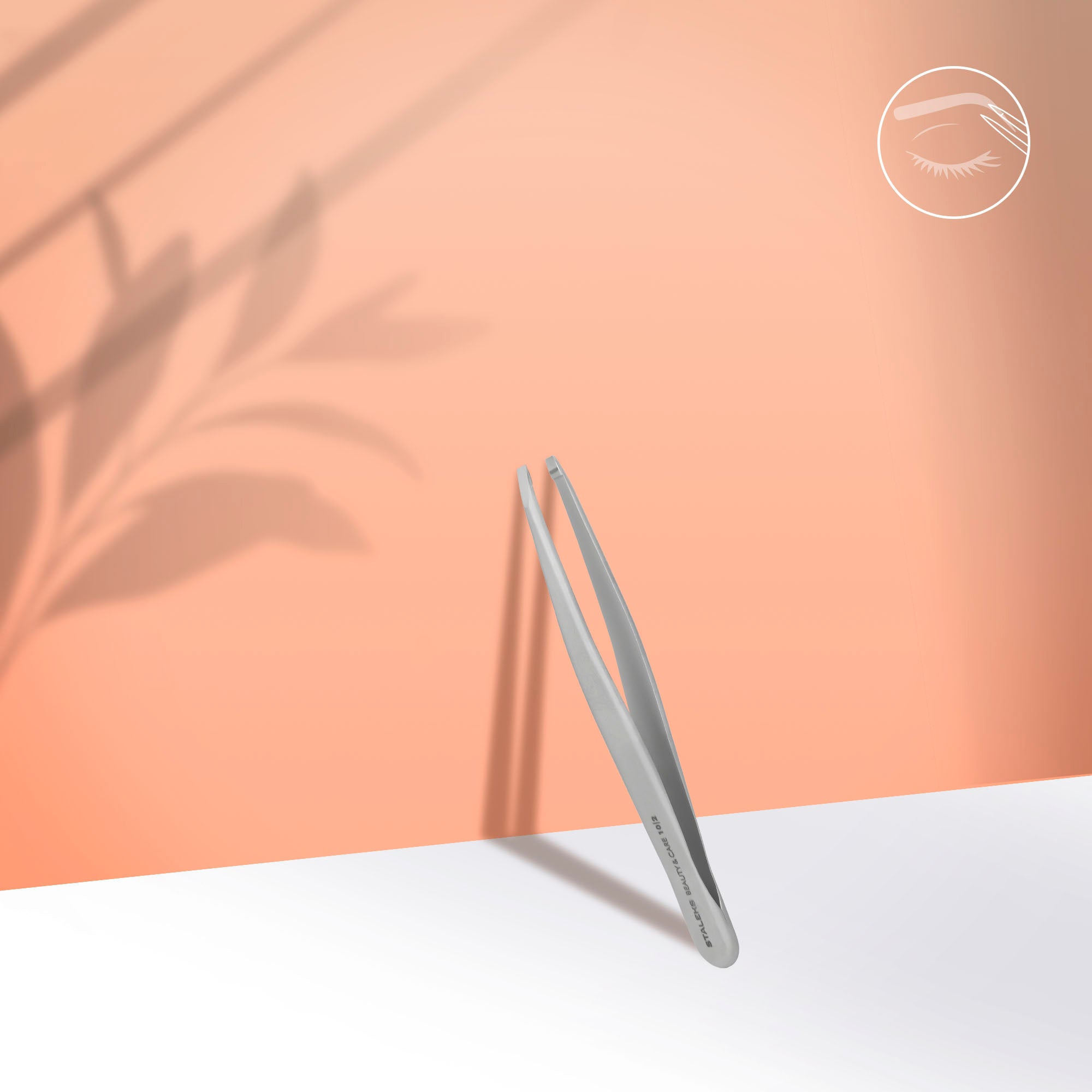 STALEKS BEAUTY & CARE 10 TYPE 2 Eyebrow tweezers narrow straight