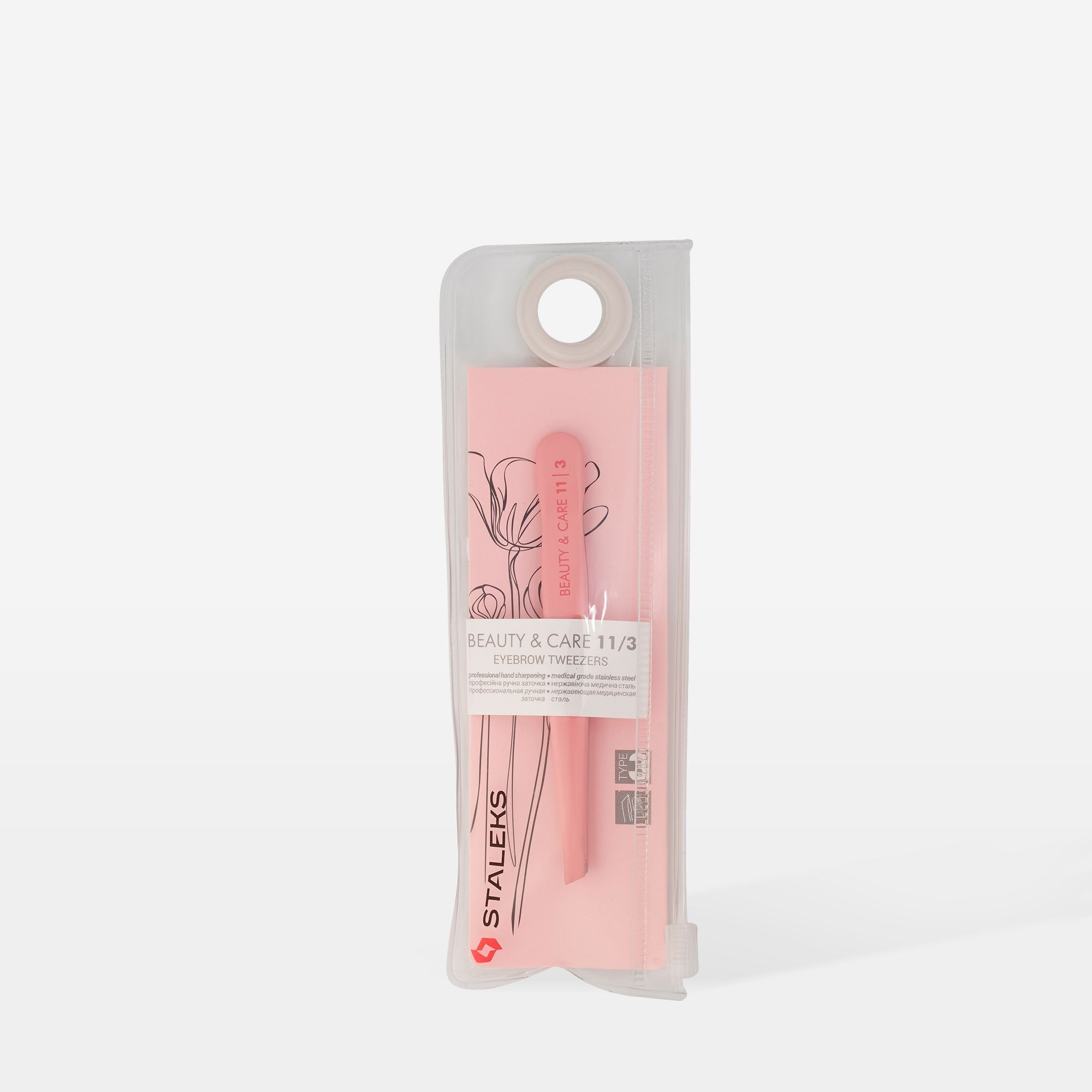 Pinzas para cejas BEAUTY & CARE 11 TYPE 3 (biselado ancho)