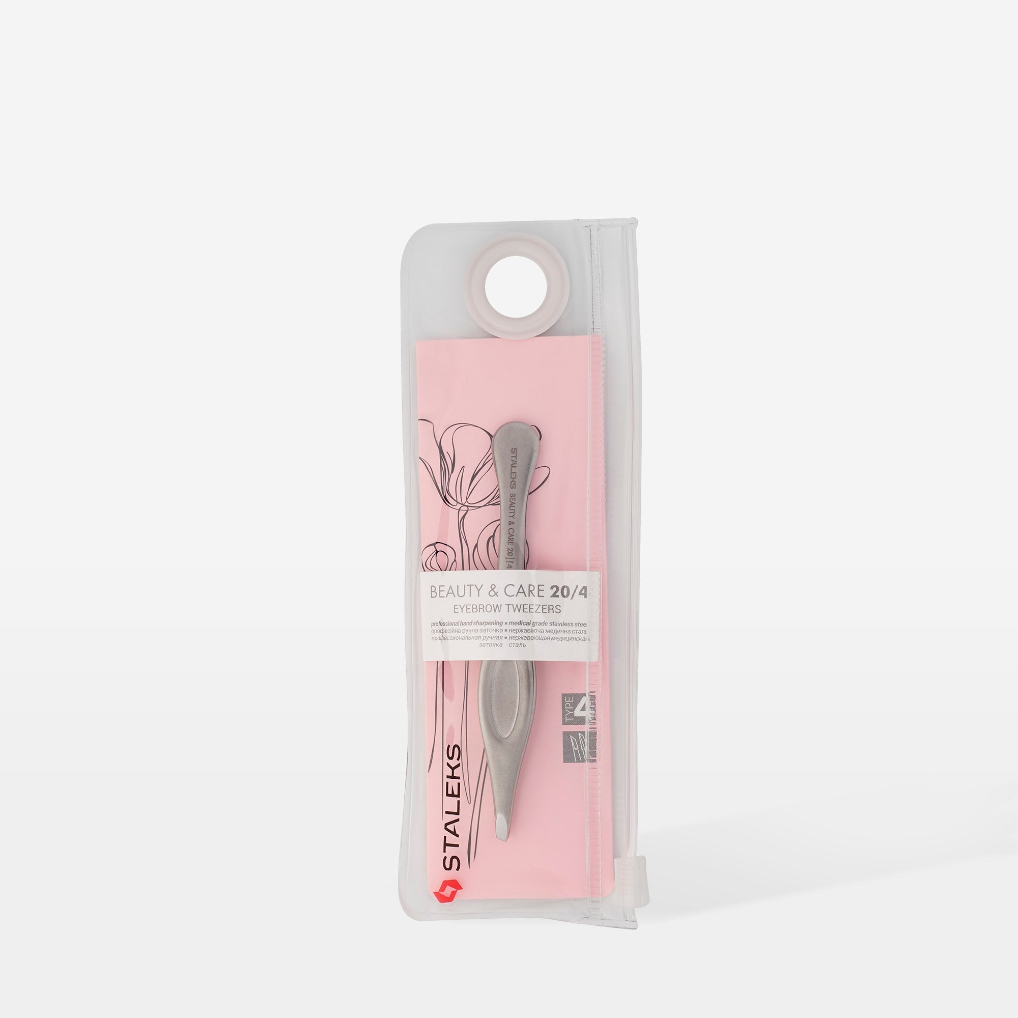 STALEKS BEAUTY & CARE 20 TYPE 4 Eyebrow tweezers narrow beveled