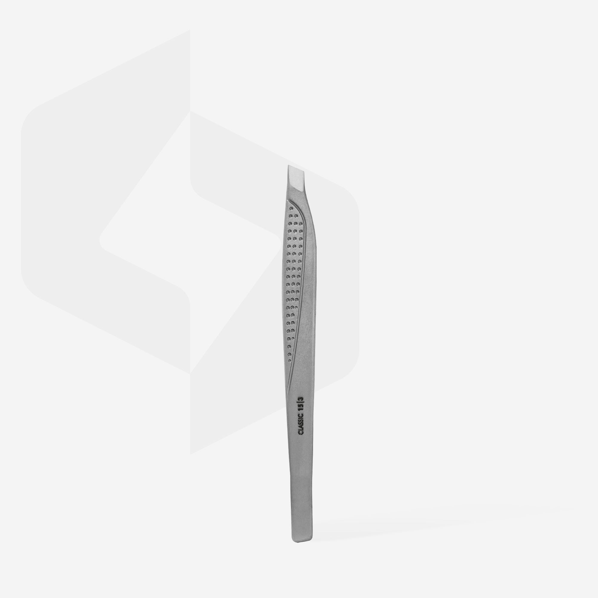 STALEKS CLASSIC 15 TYPE 3 Eyebrow tweezers wide beveled
