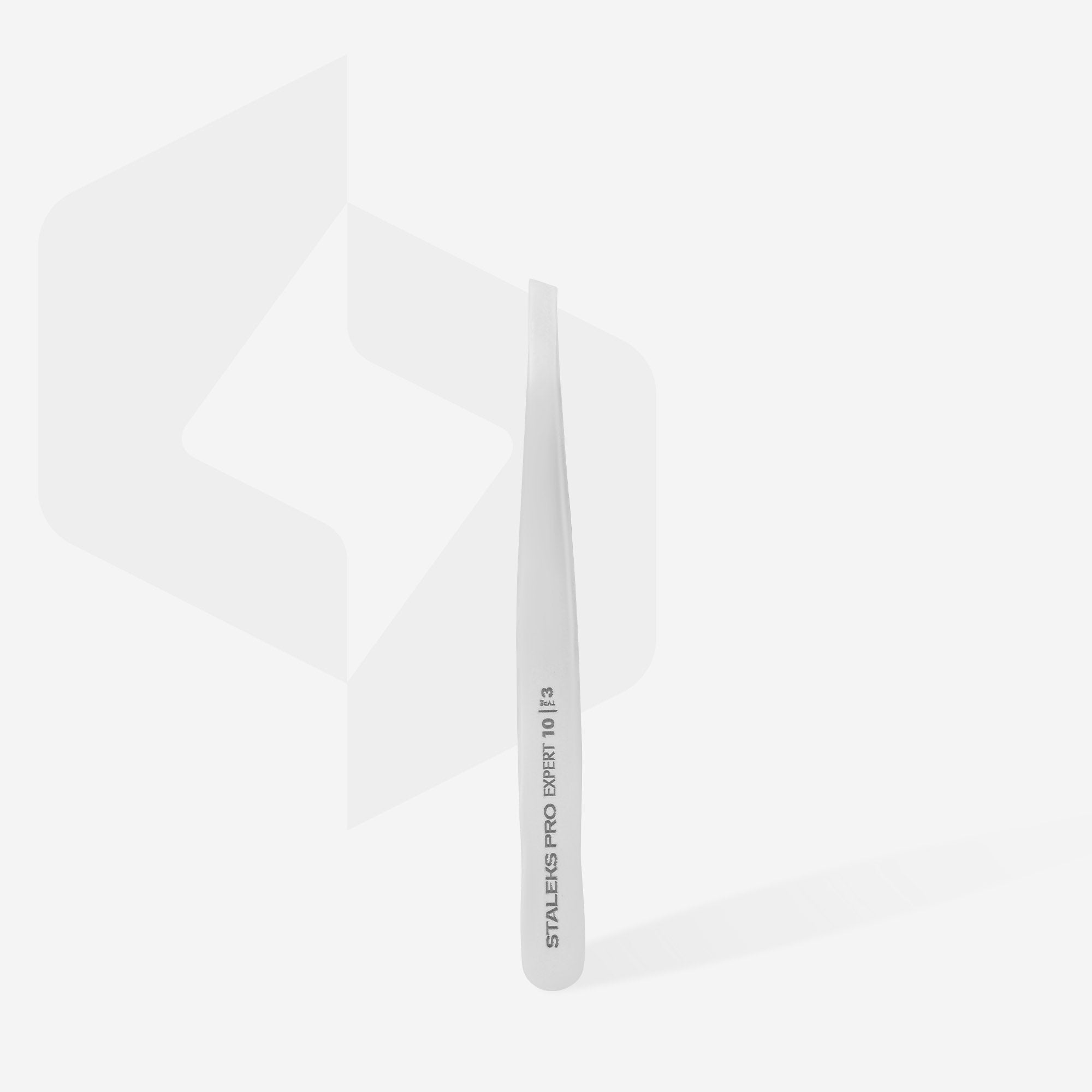 STALEKS EXPERT 10 TYPE 3 Pinzas profesionales para cejas anchas biseladas