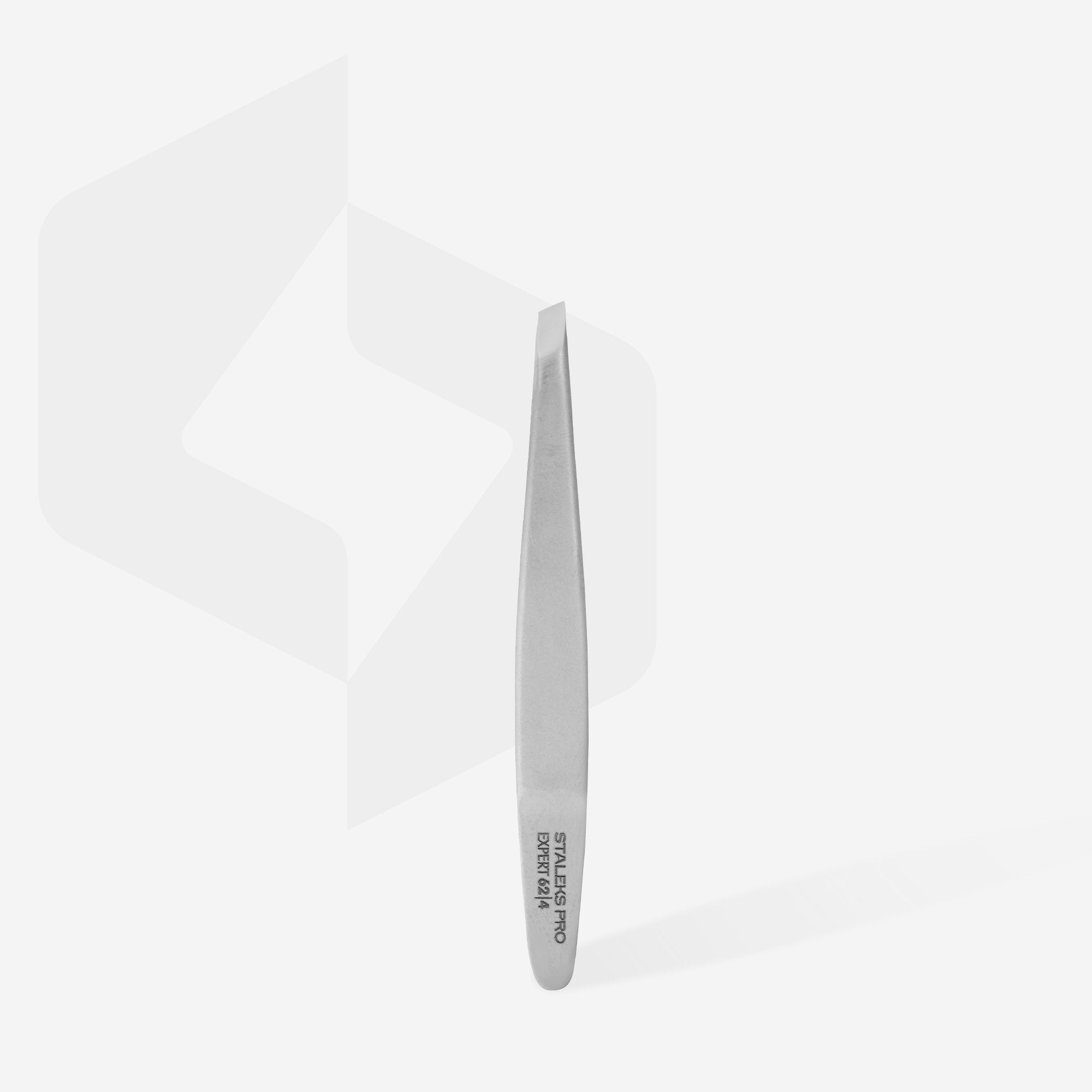 STALEKS EXPERT 62 TYPE 4 Professional eyebrow tweezers narrow beveled