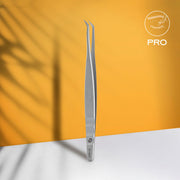 STALEKS EXPERT 40 TYPE 1 Professional lash tweezers with fiber tips, L-shaped, 50'