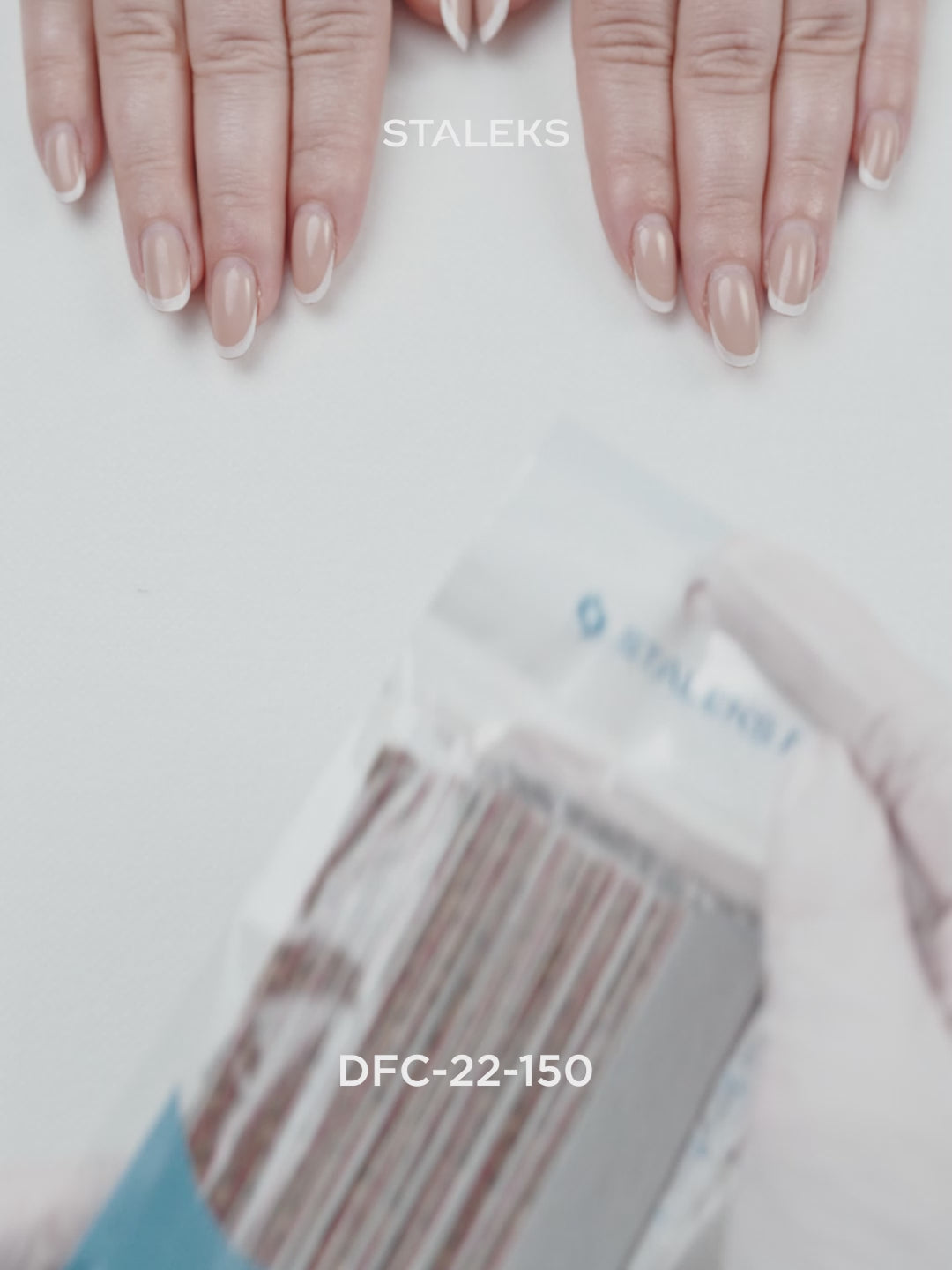 Load Video: STALEKS SMART 22 papmAm Nail files for straight base, 150 grit (50 pcs)